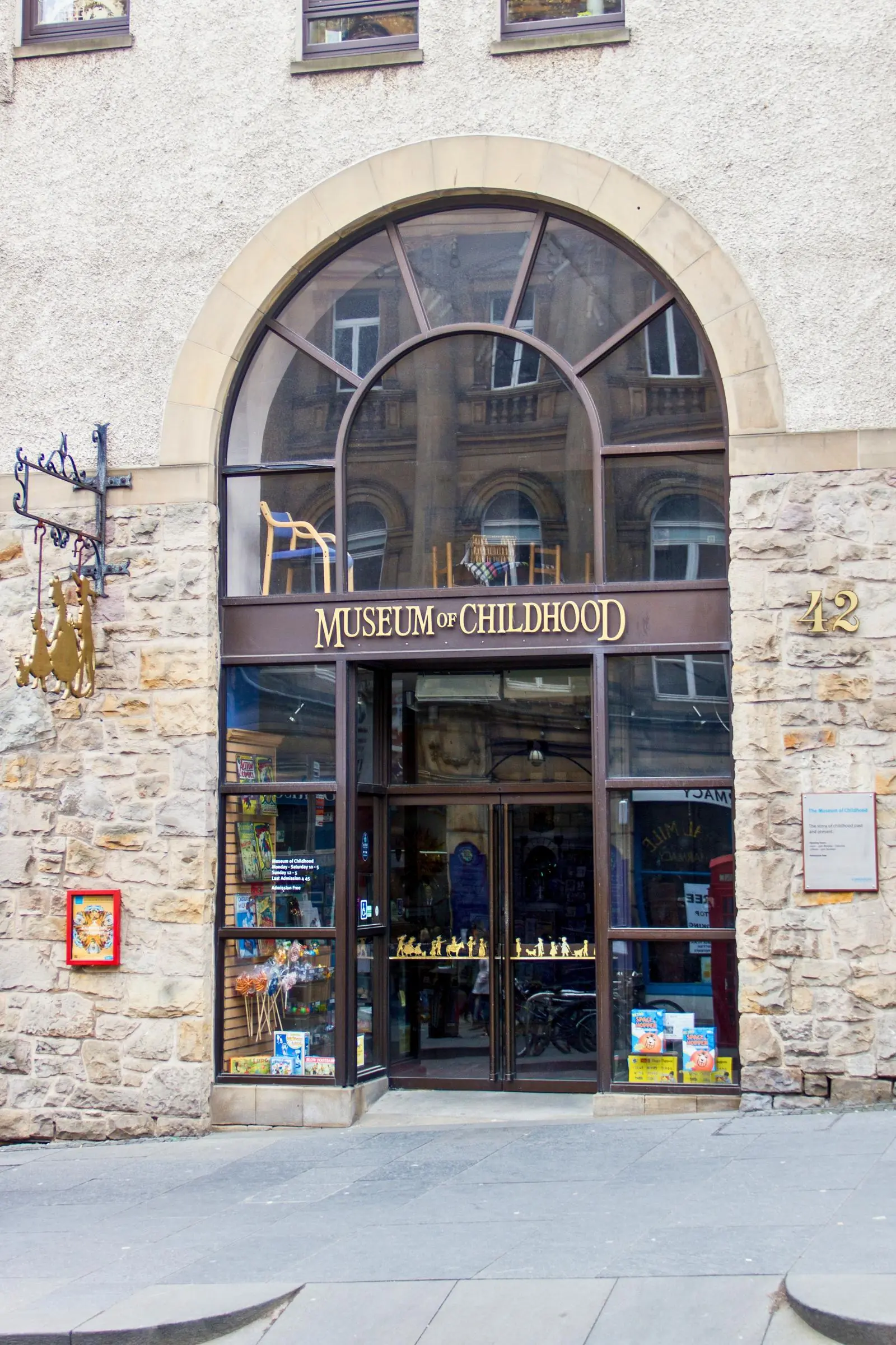 Exterior of the Museum of Childhood on the Royal Mile in Edinburgh