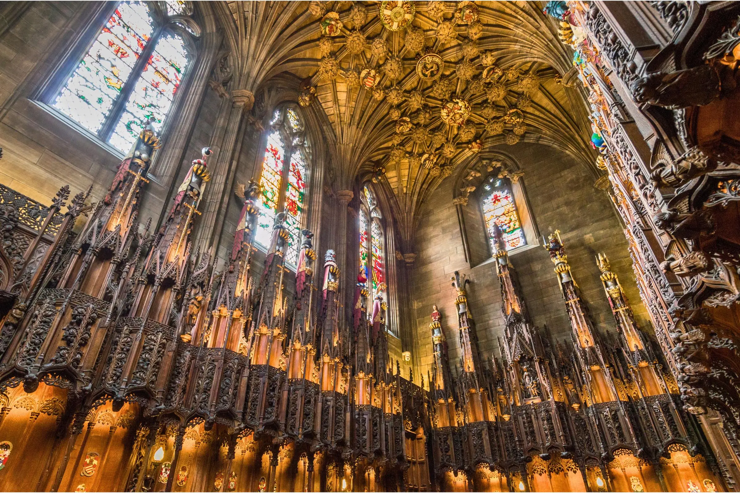 The Thistle Chapel inside St Giles Cathedral
